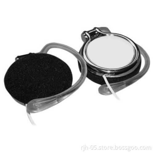Metal earhook earphone with microphone, for mobile phone, earbuds gift